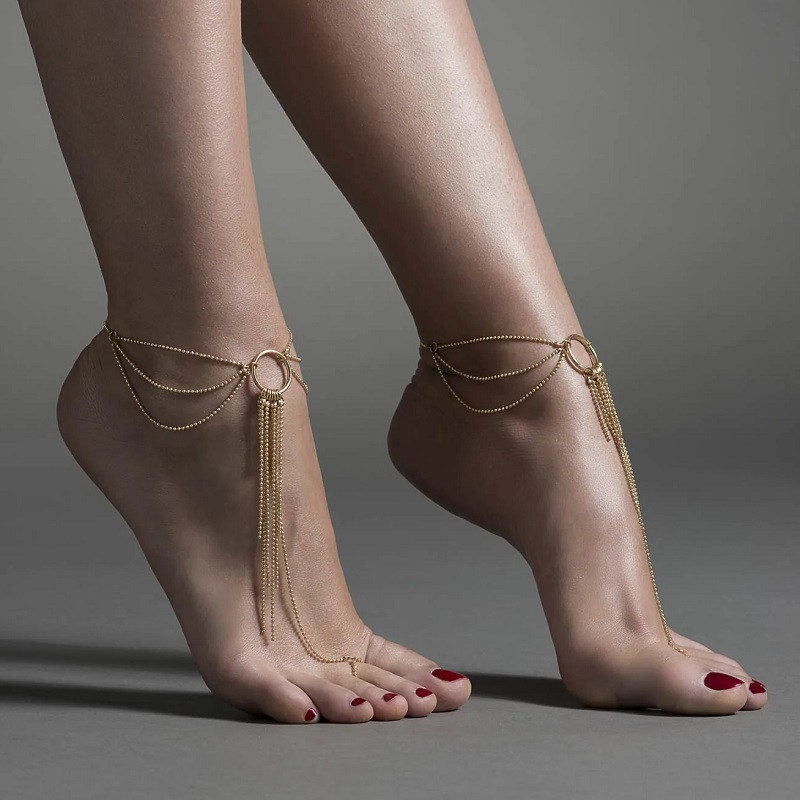 Accesorio Bijoux Cadenas Doradas Para Pies