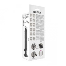 Vibrador De Pilas Base Cock Con Ventosa Regulable 20 cm