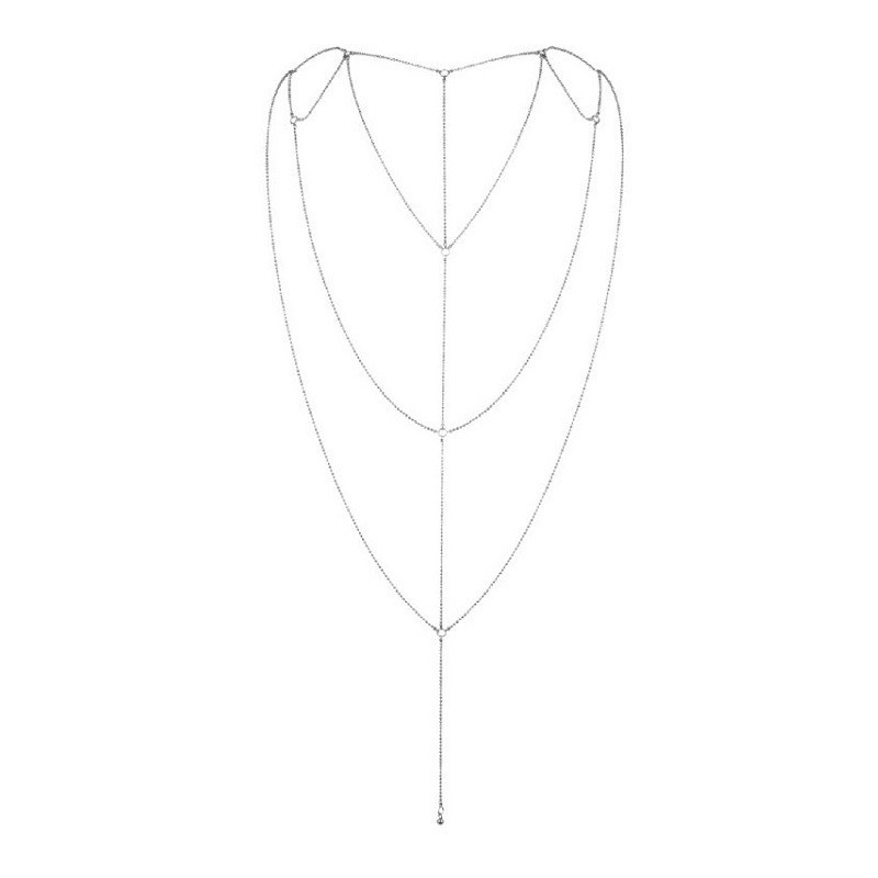 Accesorio Bijoux Cadenas Magnifique Back And Cleavage Chain Silver