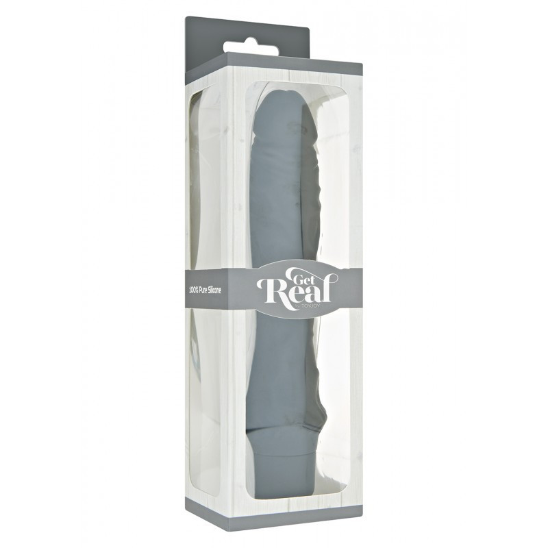 Vibrador De Pilas Get Real Silicona Classic Large Negro