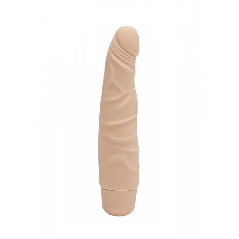Vibrador De Pilas Get Real Silicona Mini Classic Slim Beis