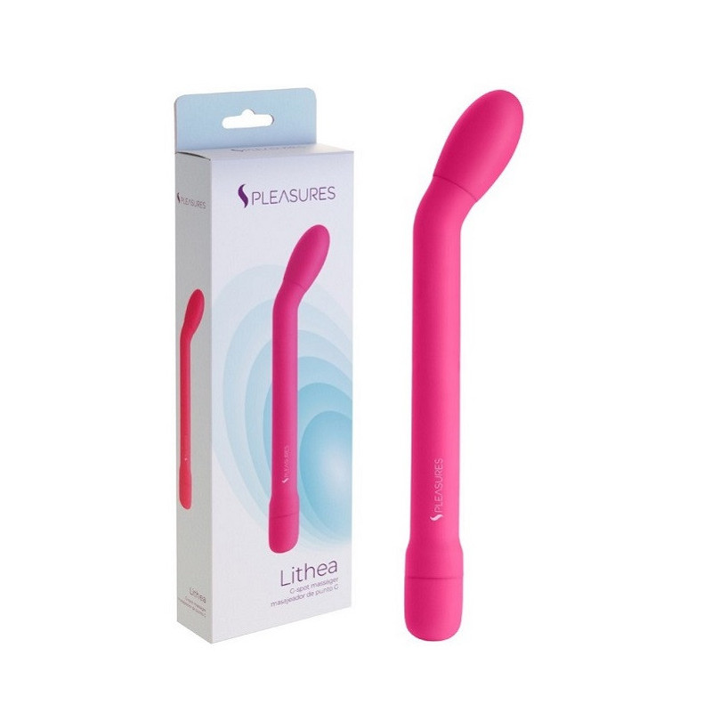 Vibrador De Pilas Masajeador Punto G Lithea Rosa
