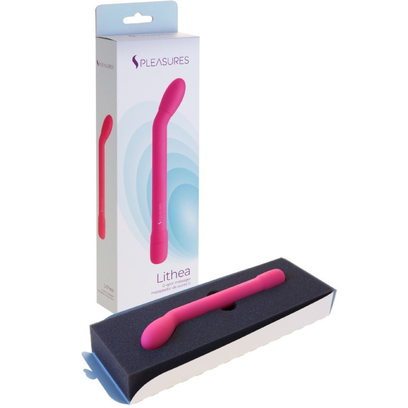 Vibrador De Pilas Masajeador Punto G Lithea Rosa