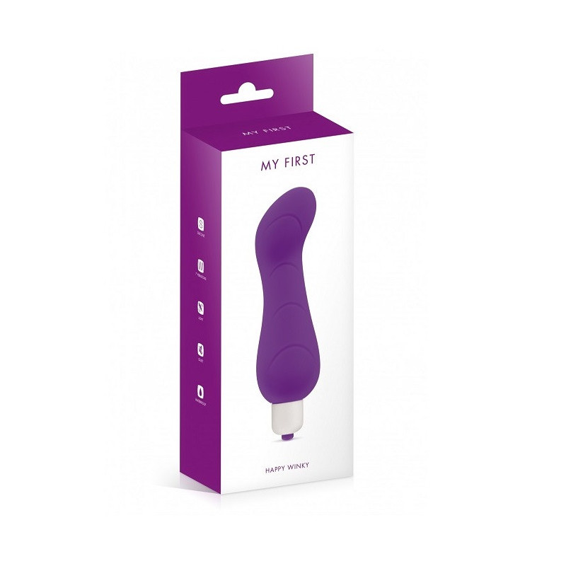 Vibrador De Pilas My First Winky Morado