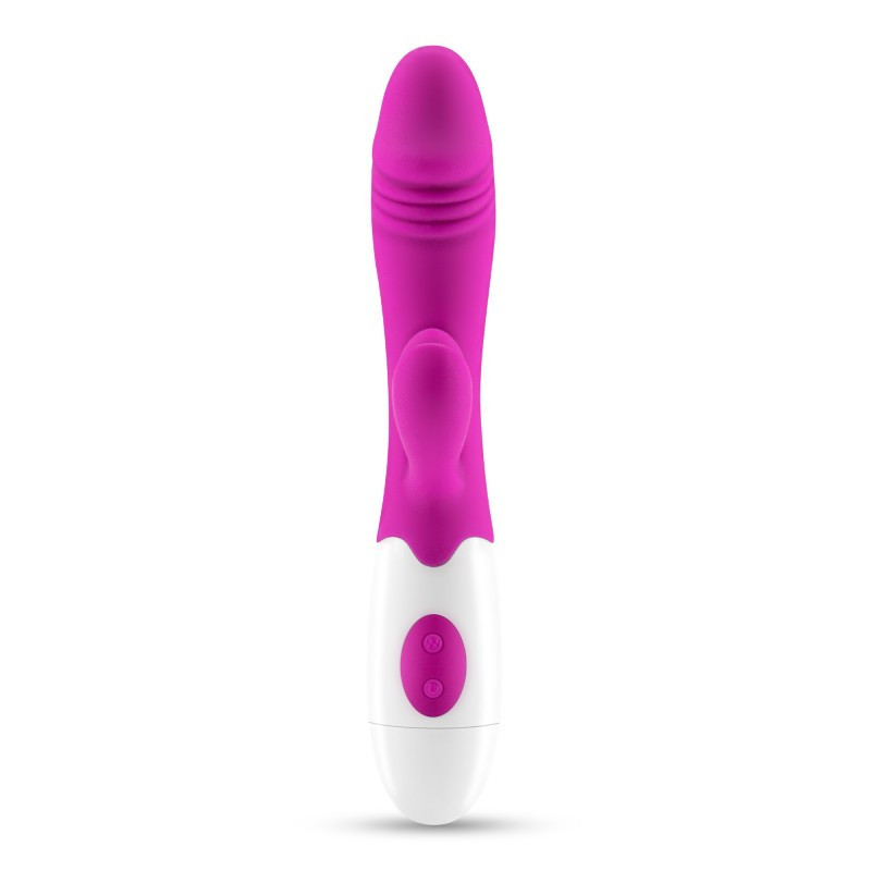 Vibrador Doble Estimulación De Pilas Crushious Lollipop  + Lubricante