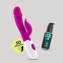 Vibrador Doble Estimulación De Pilas Crushious Mochi + Lubricante