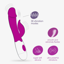 Vibrador Doble Estimulación De Pilas Crushious Mochi + Lubricante