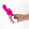Vibrador Doble Estimulación De Pilas Crushious Rabbit Jigglie + Lubricante