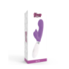 Vibrador Doble Estimulación De Pilas Glossy Rabbit Elvis Lila