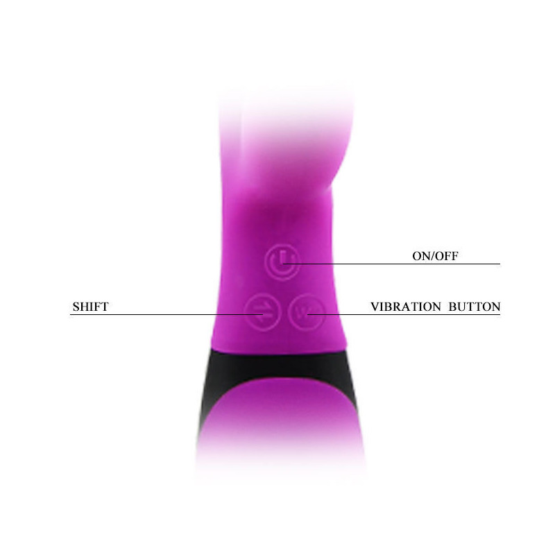 Vibrador Doble Estimulación De Pilas Pretty Love Brian