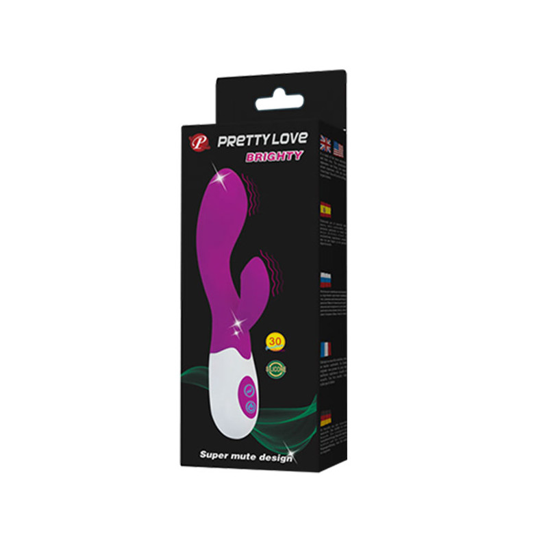 Vibrador Doble Estimulación De Pilas Pretty Love Brighty