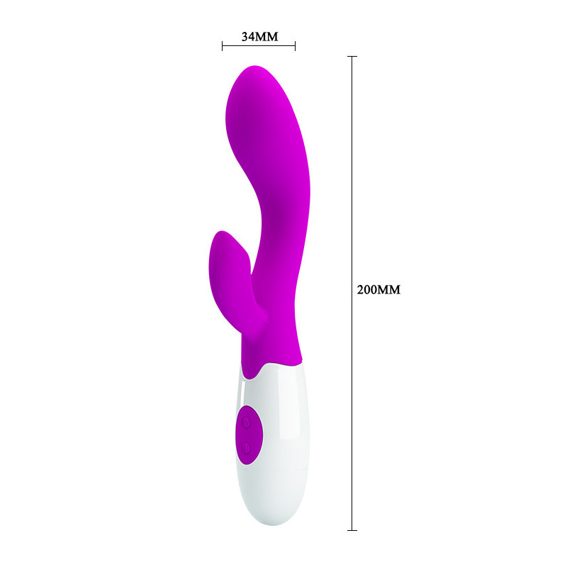 Vibrador Doble Estimulación De Pilas Pretty Love Brighty