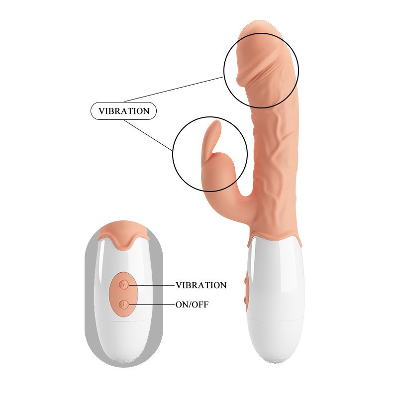 Vibrador Doble Estimulación De Pilas Pretty Love Easter Bunny