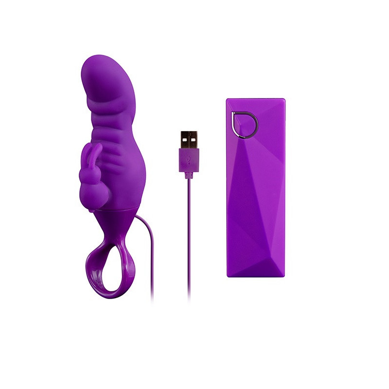 Vibrador Doble Estimulación De Pilas Rabbit Silicona Abia Nyx