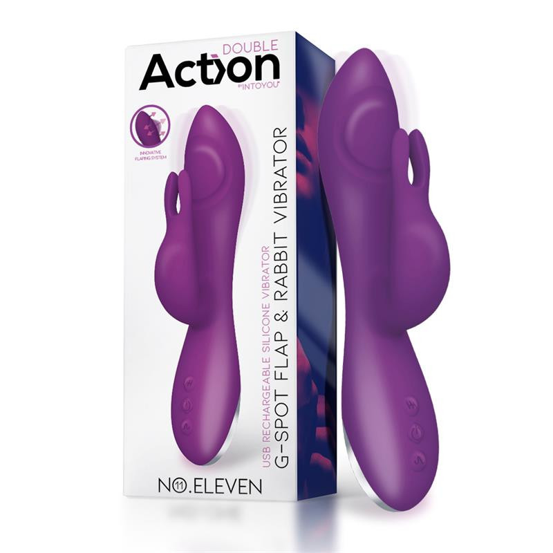 Vibrador Doble Estimulación Recargable Action Eleven