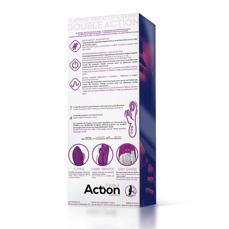 Vibrador Doble Estimulación Recargable Action Eleven