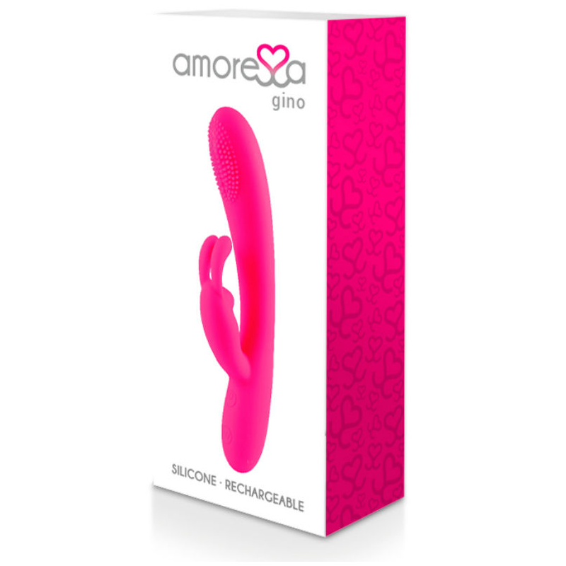 Vibrador Doble estimulación Recargable Amoressa Gino Silicone