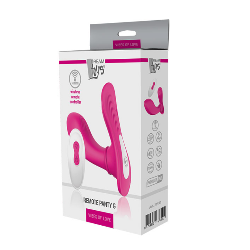 Vibrador Doble Estimulación Recargable Control Remoto Dream Toys Panty G