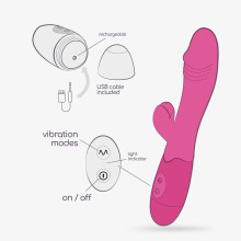 Vibrador Recargable Crushious Blossoms + Lubricante