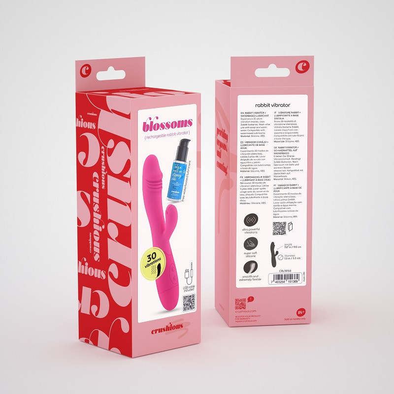 Vibrador Recargable Crushious Blossoms + Lubricante