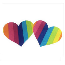 Accesorio Cubre Pezones Rainbow Corazón