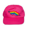 Accesorio Gorra Con Corazones LGTB Fucsia