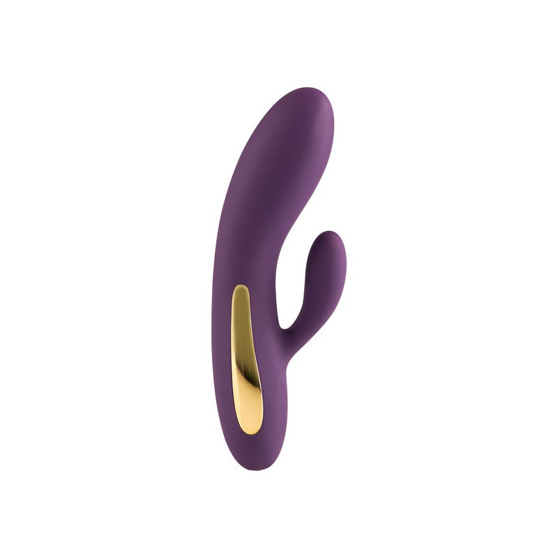 Vibrador Doble Estimulación Recargable Luz Rabbit Splendor Morado