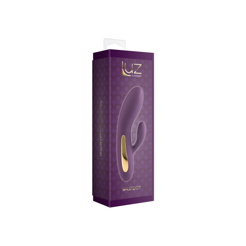 Vibrador Doble Estimulación Recargable Luz Rabbit Splendor Morado