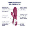Vibrador Doble Estimulación Recargable Satisfyer Control App  Hot Bunny