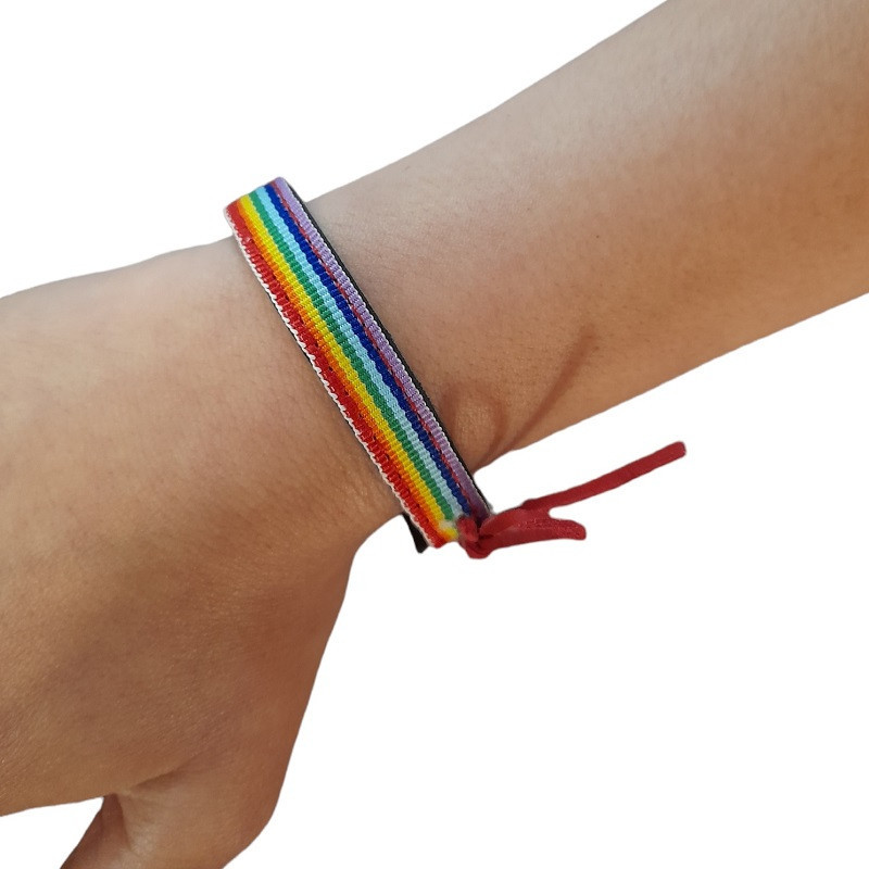 Accesorio Pulsera LGTBI Piel Negra Y Colores