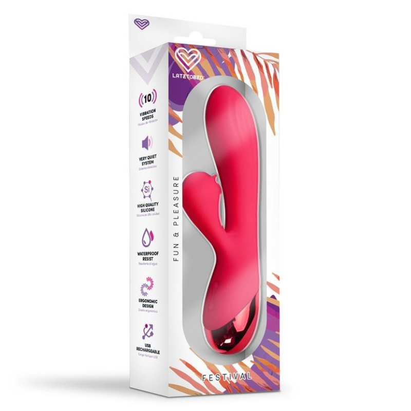 Vibrador Doble Estimulación Recargable Turna Festival