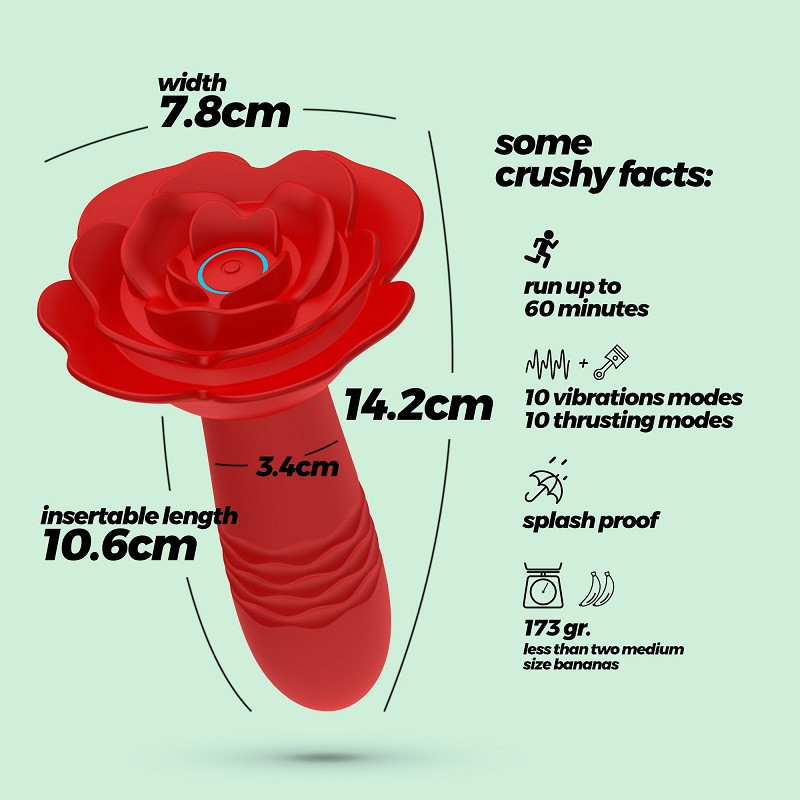 Vibrador Impulsor Recargable Control Remoto Romeo Crushious