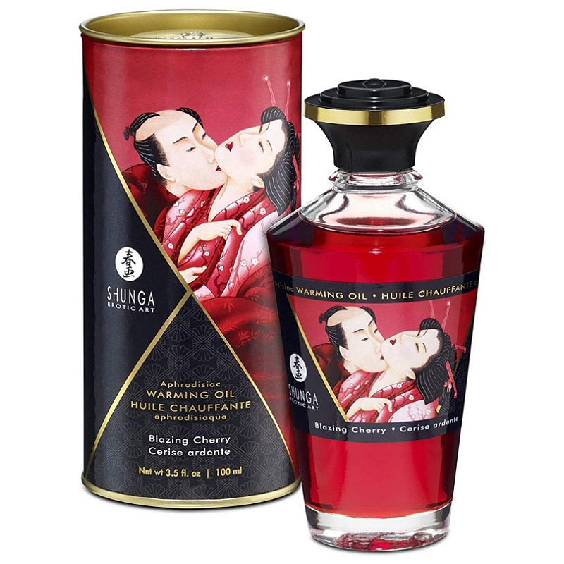 Aceite Afrodisíaco Besos Íntimos Cereza Shunga 100 ml