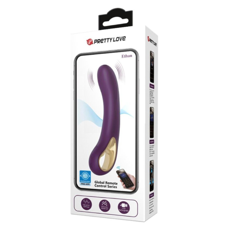 Vibrador Recargable APP Ethan Pretty Love