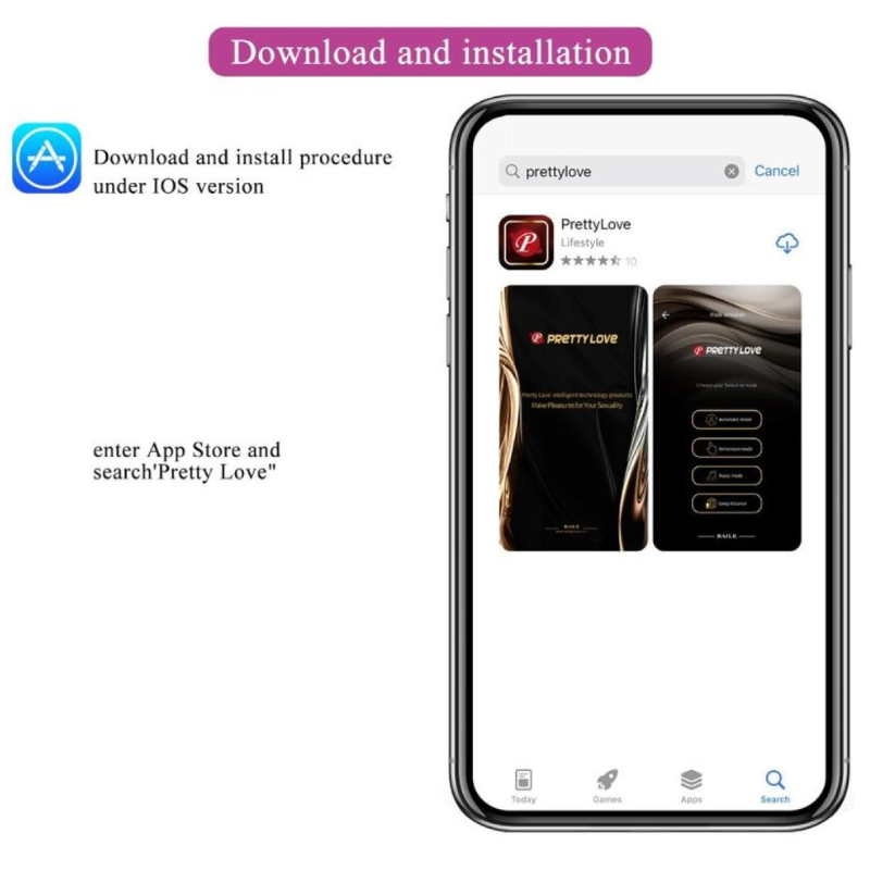 Vibrador Recargable APP Ethan Pretty Love