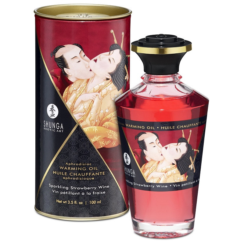 Aceite Afrodisíaco Besos Íntimos Fresas Con Cava Shunga 100 ml