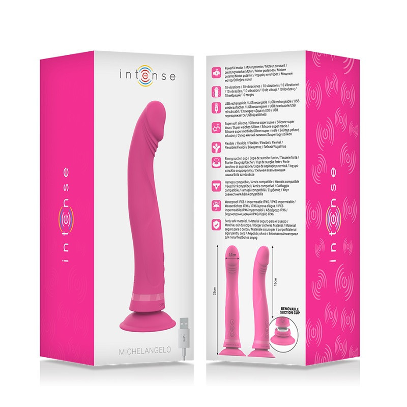 Vibrador Recargable Intense Michelangelo Con Ventosa