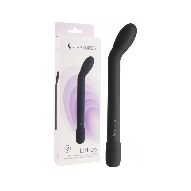 Vibrador Recargable Masajeador Punto G Lithea Negro