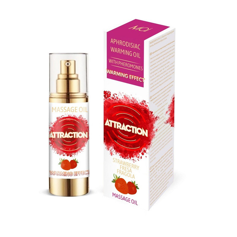 Aceite De Masaje Attraction Afrodisíaco Feromonas Calor Fresa