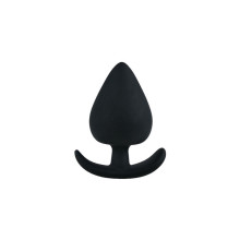 Anal Plug Cónico Tope Ancla Negro S