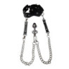 Anal Plug Metal Con Esposas Y Cadenas