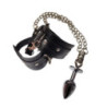 Anal Plug Metal Con Esposas Y Cadenas