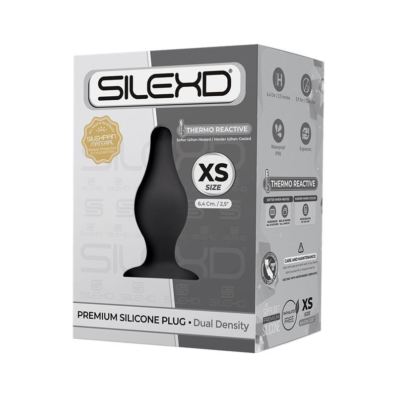 Anal Plug Negro Modelo 2 Silexd XS