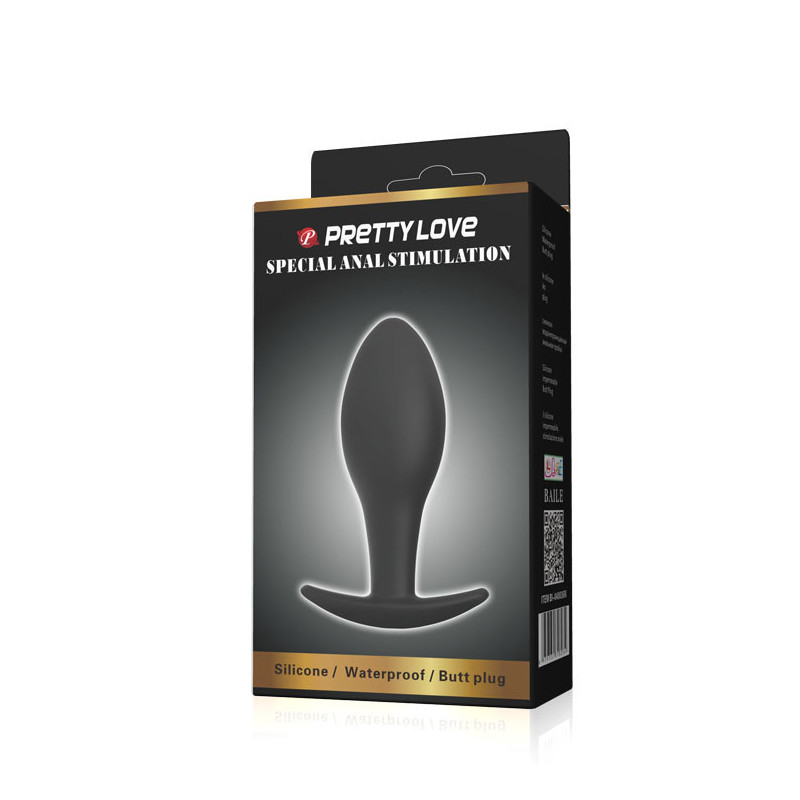 Anal Plug Pretty Love Plug Anal Ancla Silicona Negro
