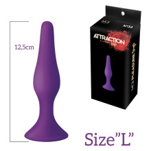 Anal Plug Succión Silicona Mai Lila Nº 34 L