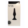 Anal Plug Succión Silicona Mai Negro Nº 35 XL