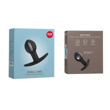 Ancla Anal Toy B Ball Uno Gris/Negro Fun Factory