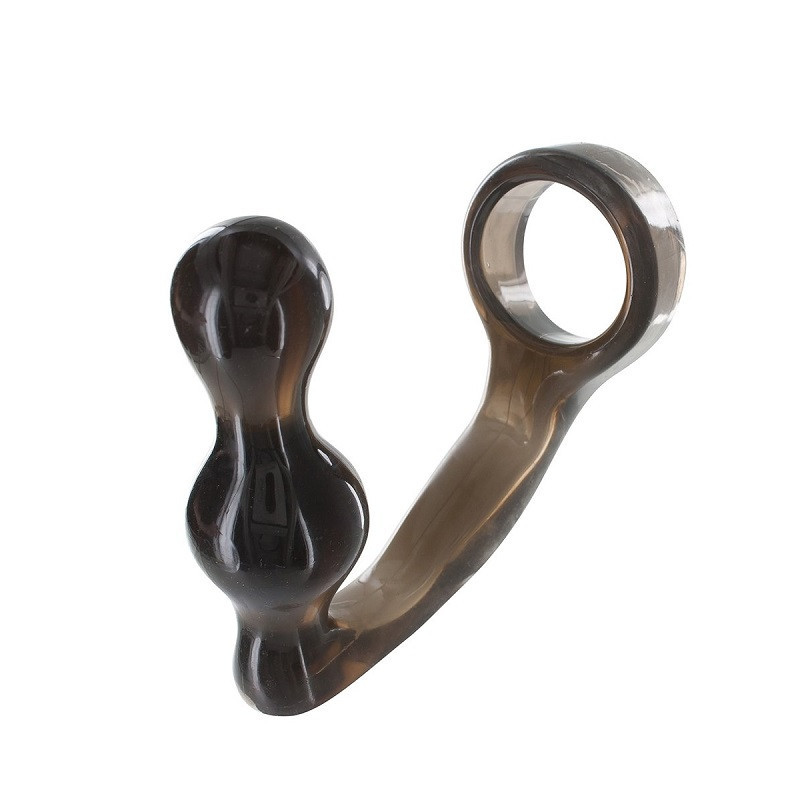 Anilla Con Plug Anal Manpower Clear Toy Joy Marrón