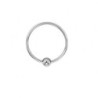 Anillo Acero 1 Bola Locked Single Torc 27 mm