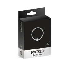 Anillo Acero 1 Bola Locked Single Torc 27 mm